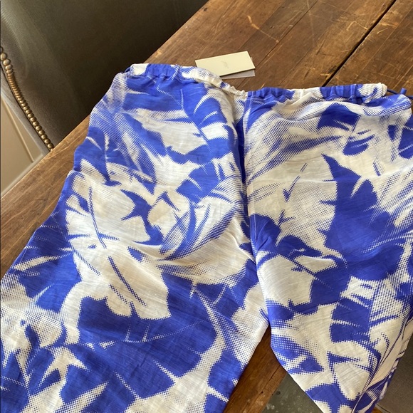 Kith Blue and White Floral Pants, Cover Up Lightweight Pants. Brand New. - Picture 1 of 10